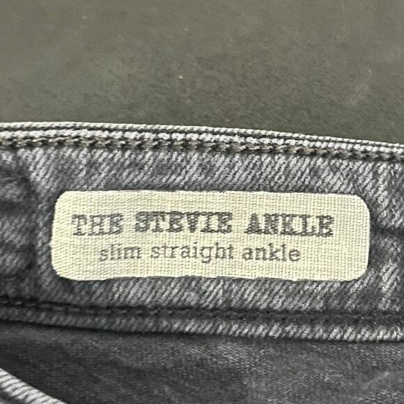 Adriano Goldschmied Stevie Ankle Jeans 27R Black Slim Straight Casual Streetwear - Picture 8 of 10